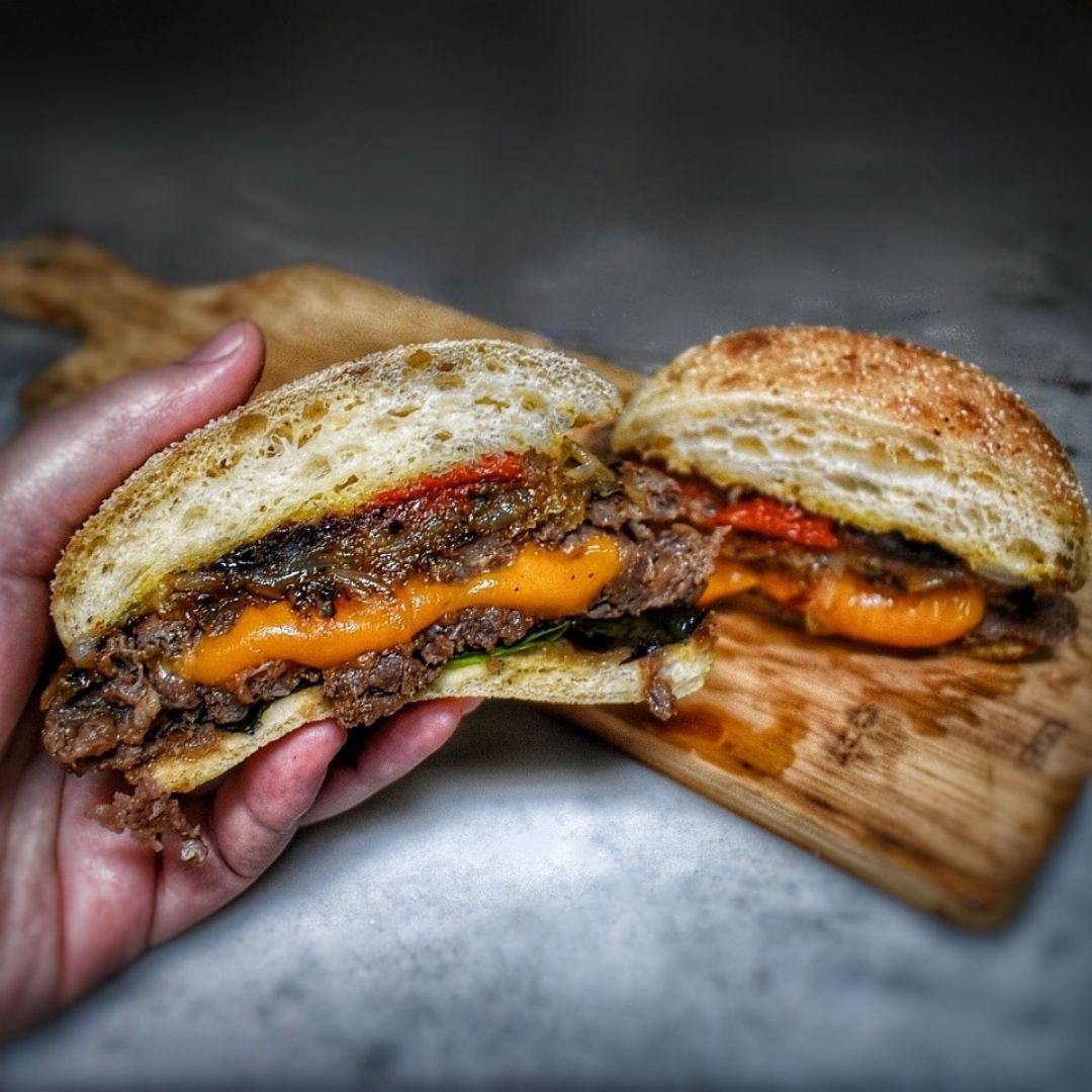 Hamburguesa "Jucy Lucy" 🍔 Hamburguesa "Jucy Lucy" 🍔