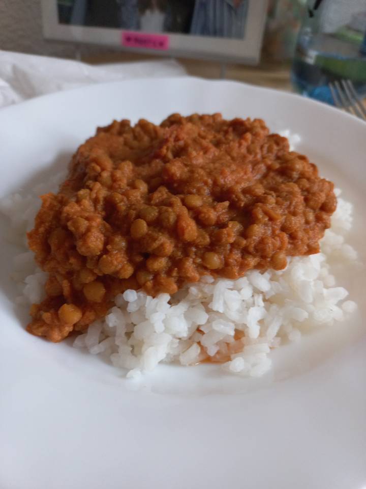 Lentejas con arroz Lentejas con arroz