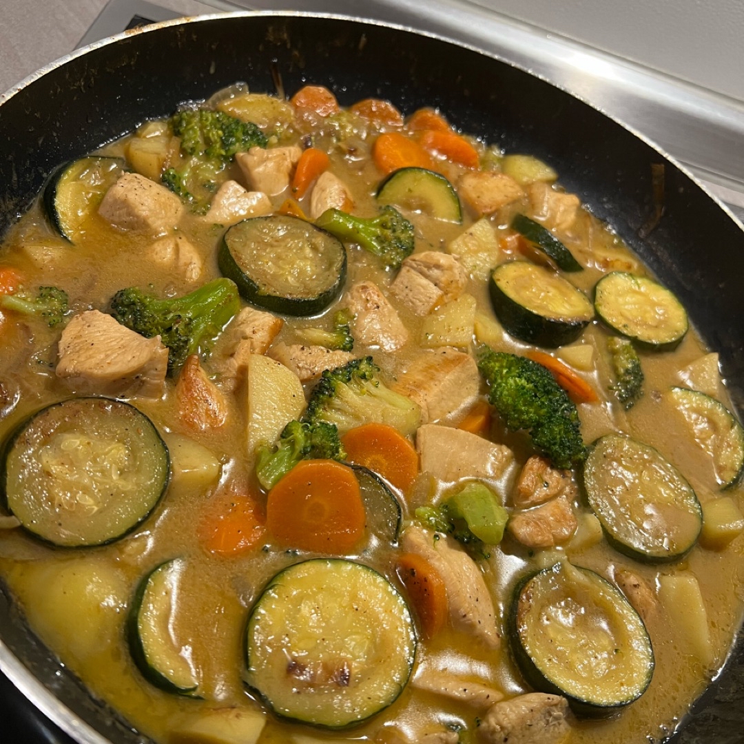 Pollo GARAM MASALA con verduras Step 0