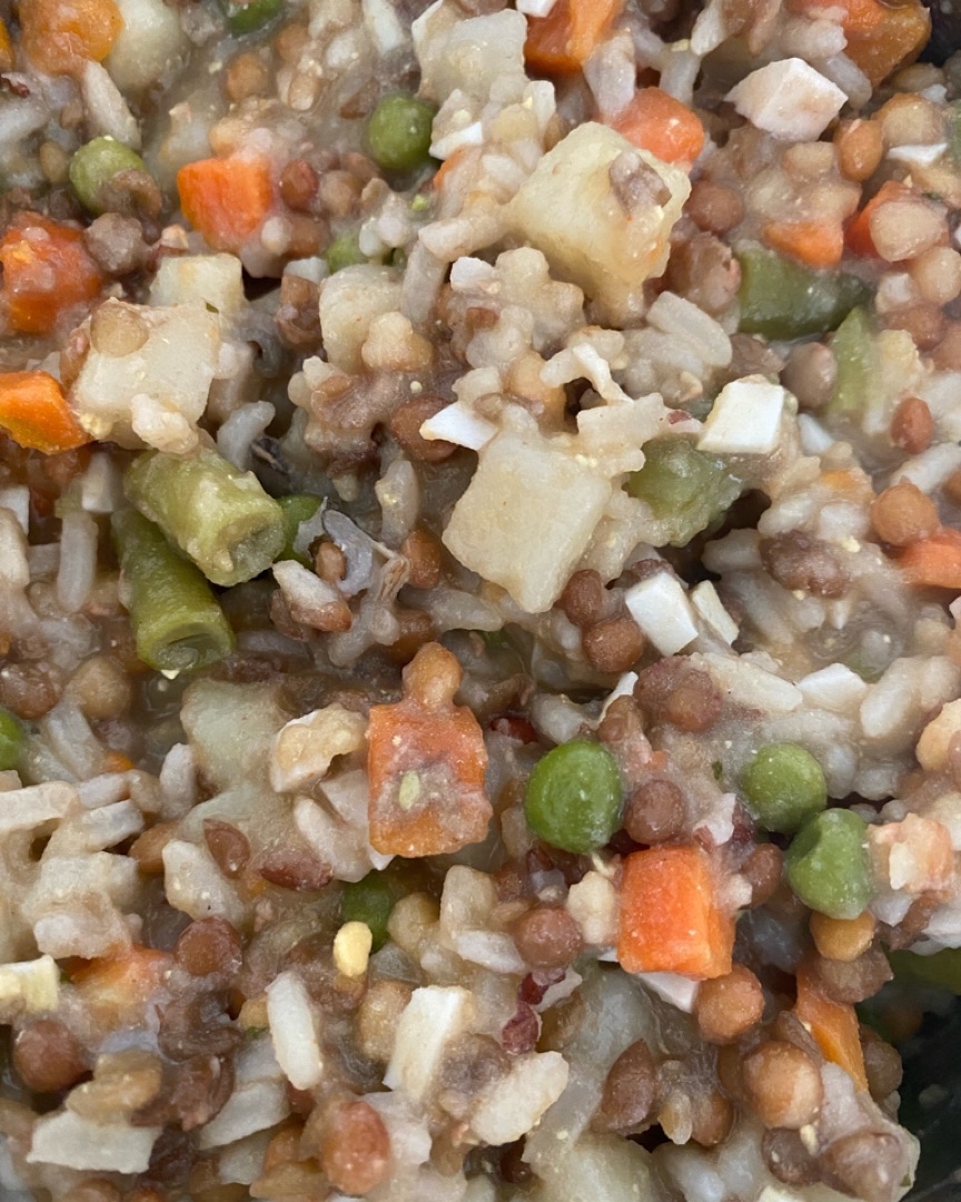Legumbres con arroz y verduras Legumbres con arroz y verduras