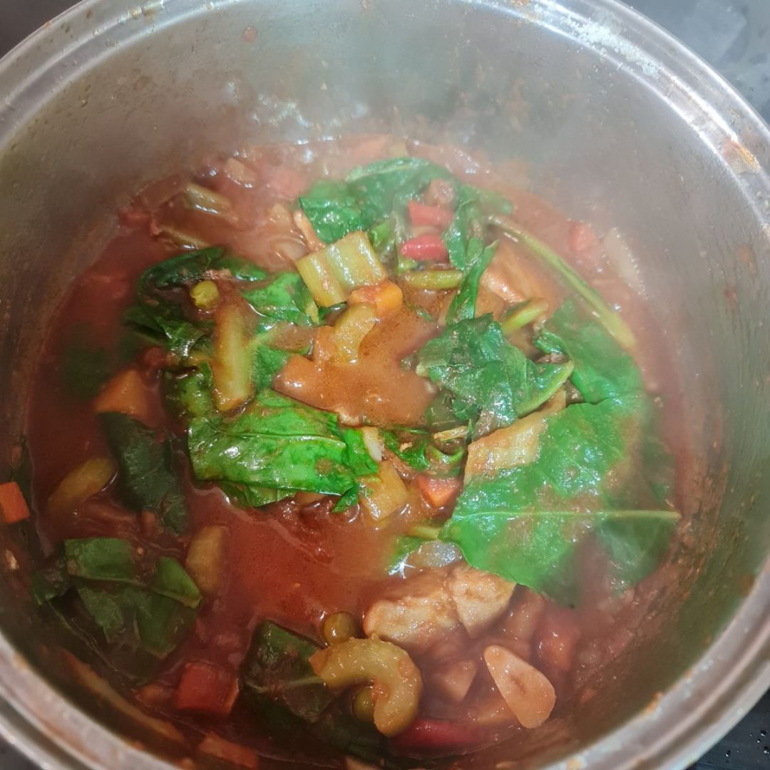 Arroz meloso con magra de cerdo Paso 3