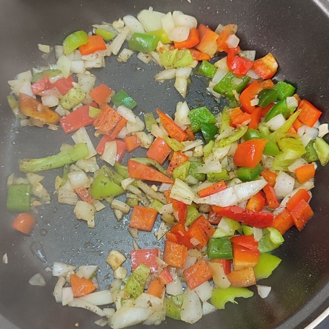 Arroz con guandules y pollo horneado  Paso 0