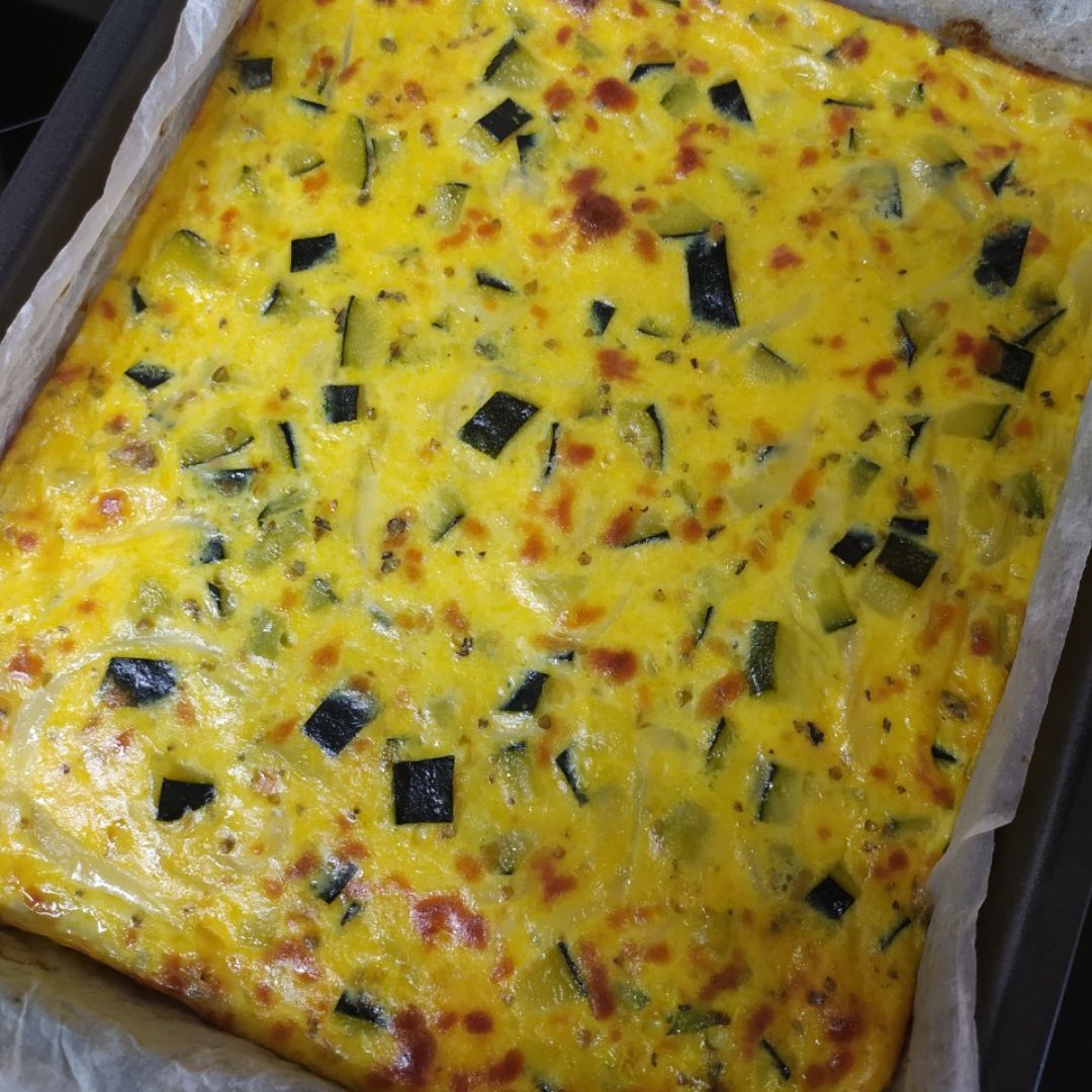 Pastel de calabacín al horno Pastel de calabacín al horno