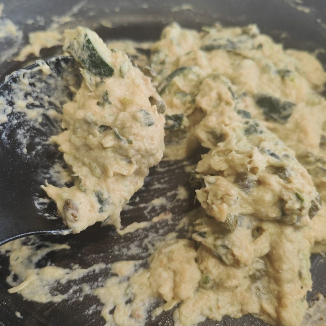 Pasta Vegana super cremosa con anacardos, limón, calabacín y alcaparras 🙈🌿 Paso 3 Pasta Vegana super cremosa con anacardos, limón, calabacín y alcaparras 🙈🌿 Paso 3