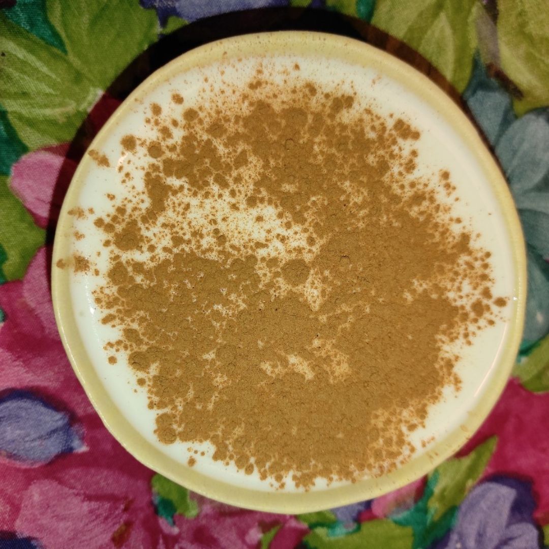 Postre de Kéfir con compota de manzana Postre de Kéfir con compota de manzana
