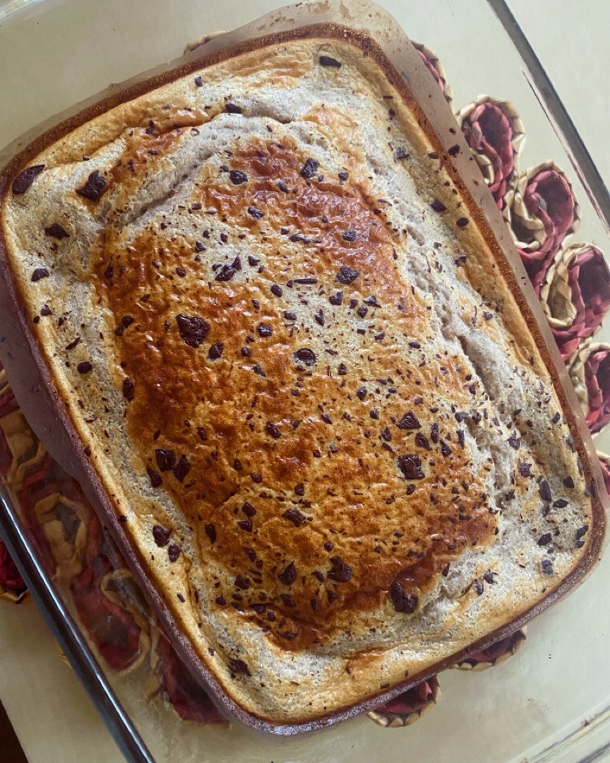 Avena horneada con chocolate 🍫