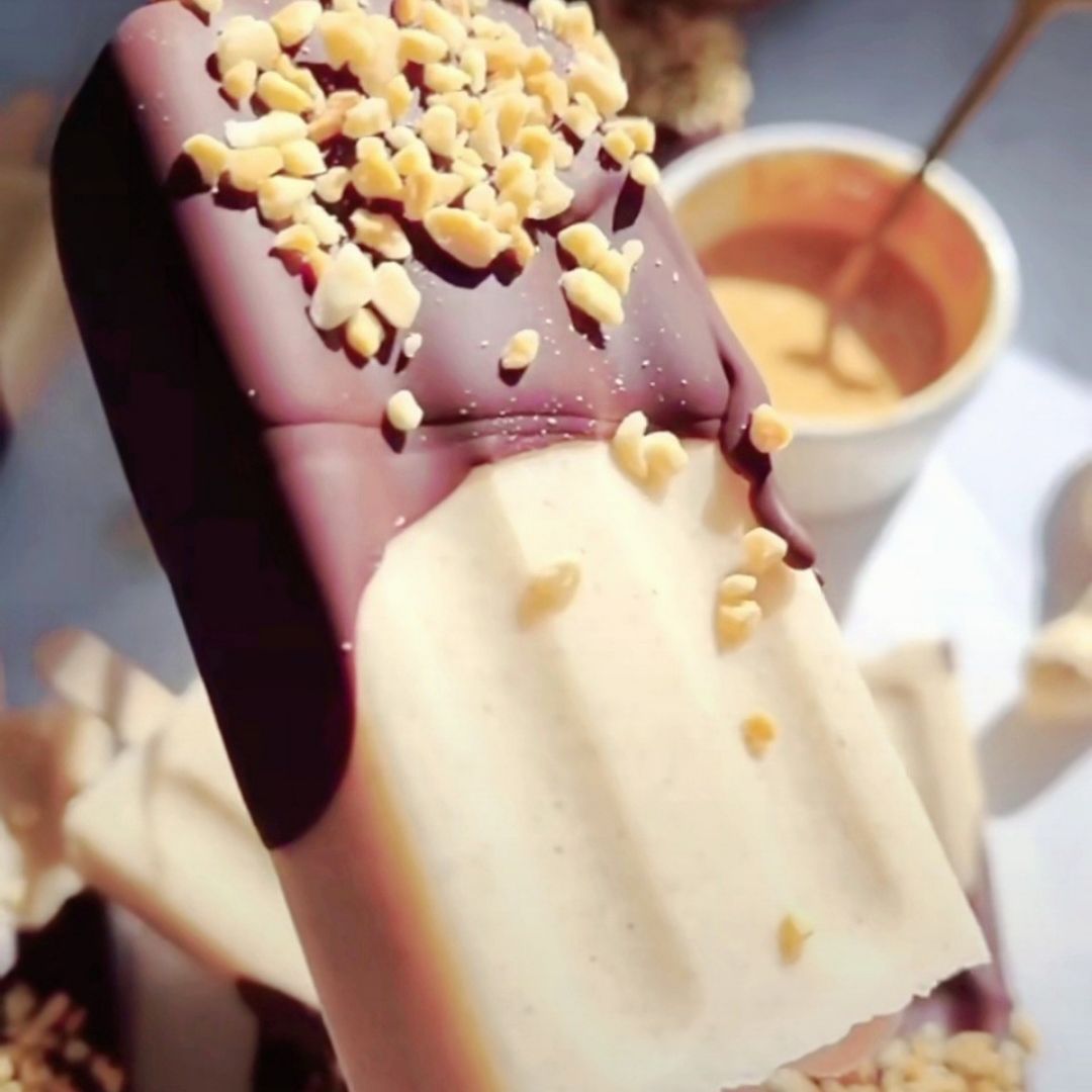 🥜🍫🍦 Helado de cacahuetes cubierto en chocolate 🍦🍫🥜 Paso 1 🥜🍫🍦 Helado de cacahuetes cubierto en chocolate 🍦🍫🥜 Paso 1