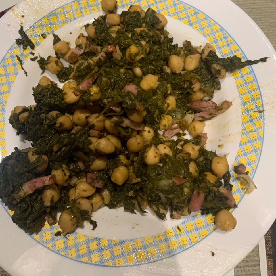 Espinacas con garbanzos Espinacas con garbanzos