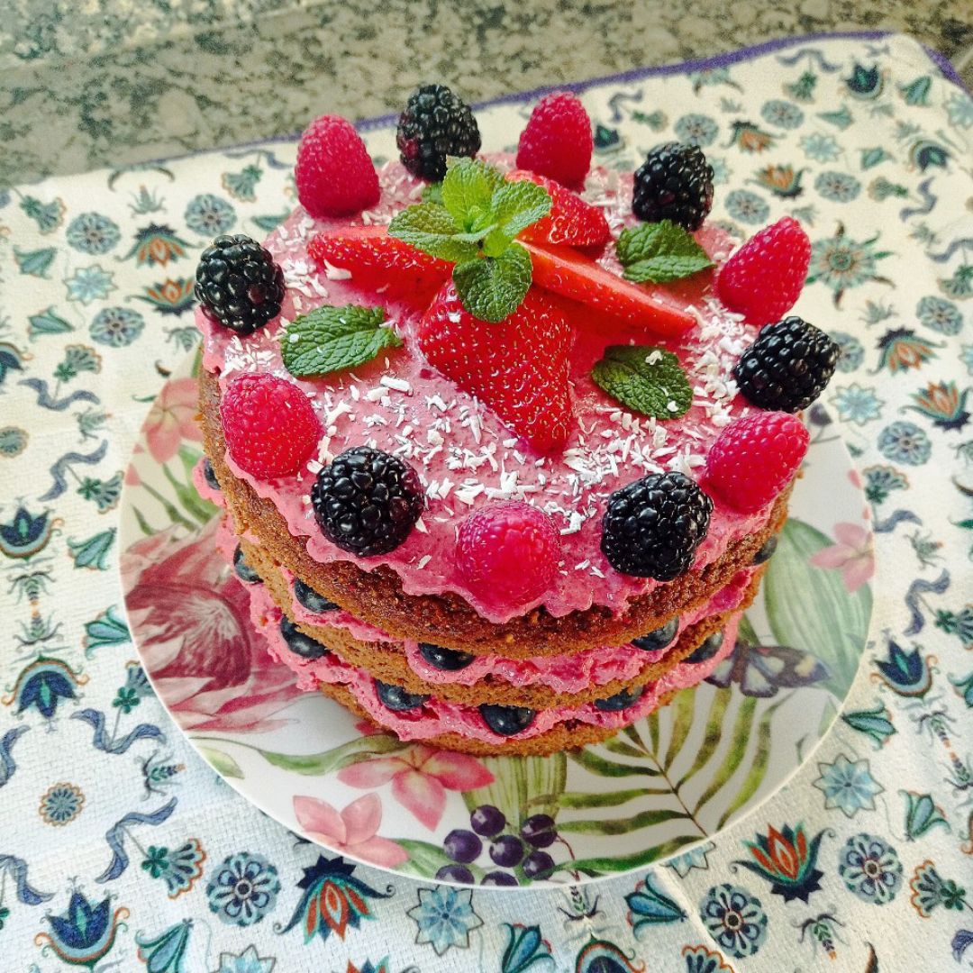 Pastel de remolacha 🍰 relleno de mousse de queso 💖 Paso 1