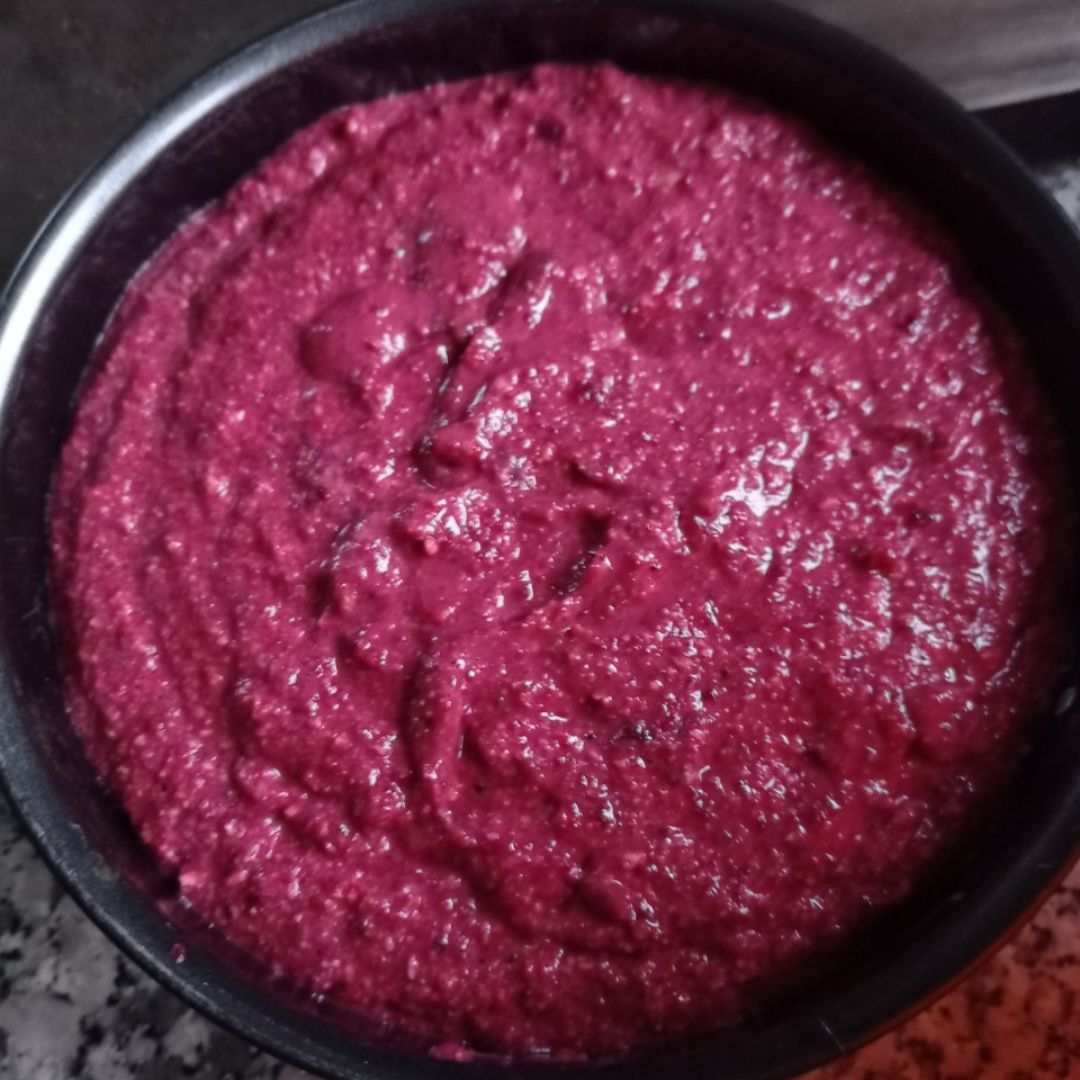 Pastel de remolacha 🍰 relleno de mousse de queso 💖 Paso 10