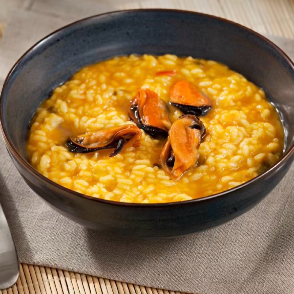Arroz caldoso con mejillones Arroz caldoso con mejillones
