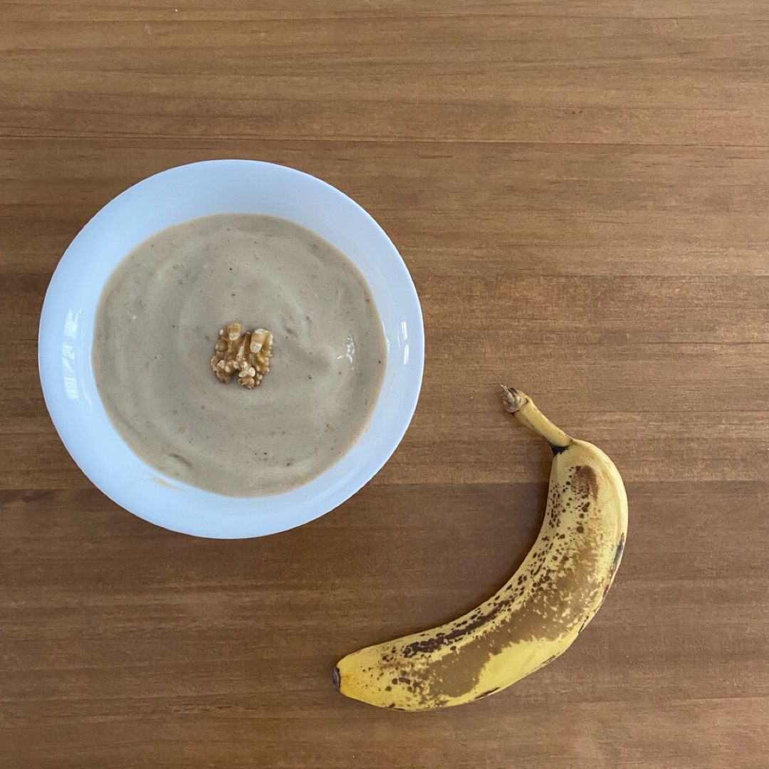 Helado proteico vegano de plátano Helado proteico vegano de plátano