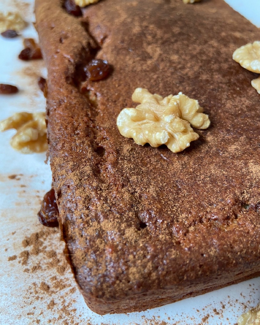 Bizcocho de avena y plátano sin gluten 