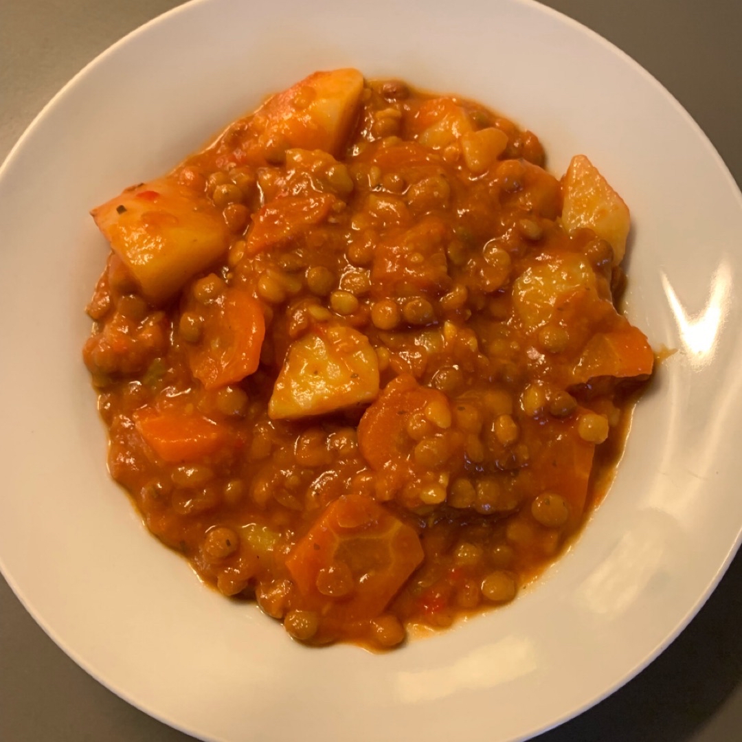 Lentejas veganas 