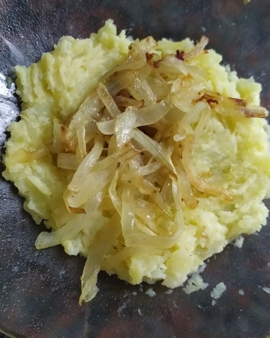 Puré de patatas con espinacasStep 0