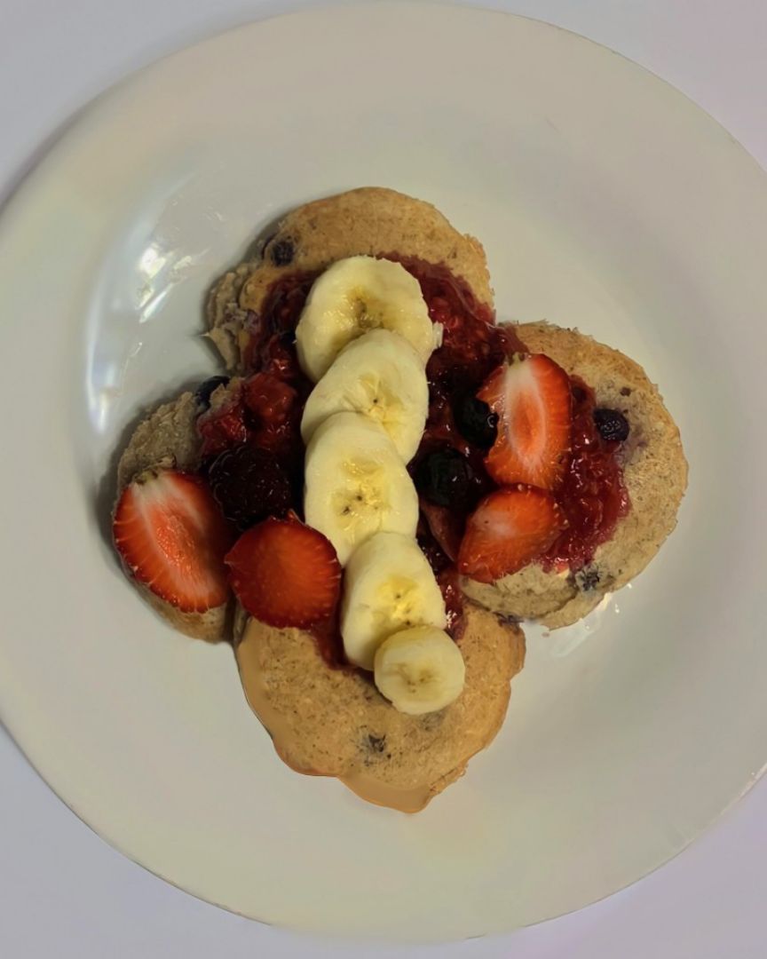 Hotcakes de avena veganos Hotcakes de avena veganos