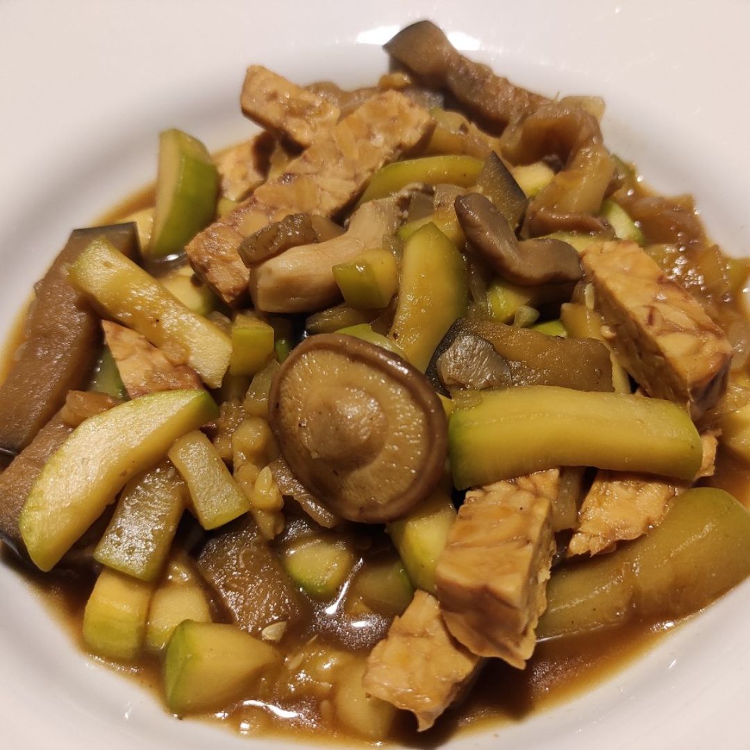 Wok de tempeh Wok de tempeh