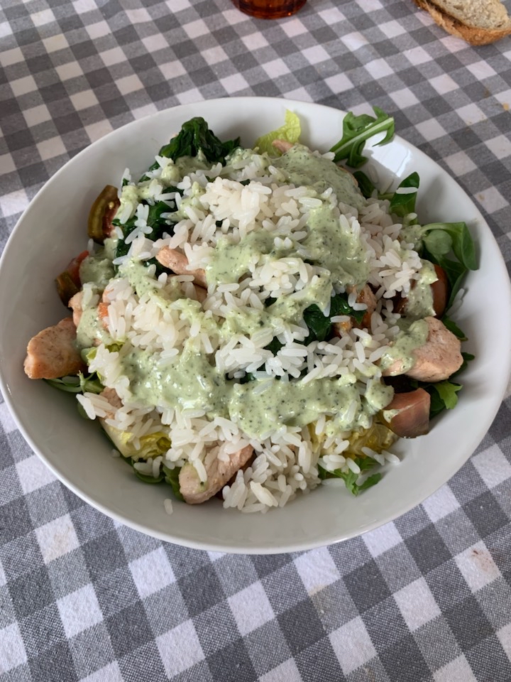 Ensalada de Espinacas y pavo
