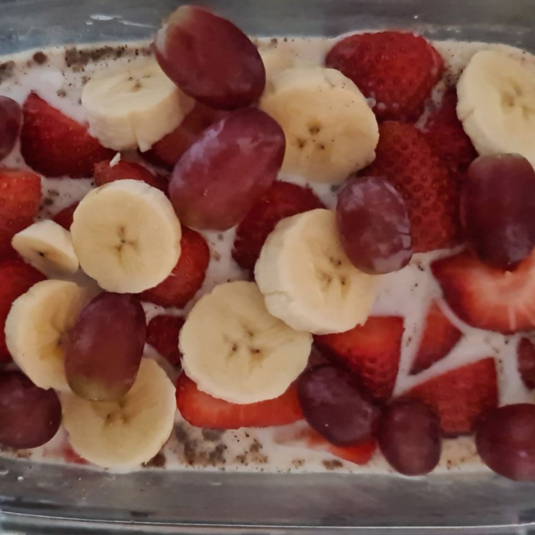 Overnight oat con chía y fruta
