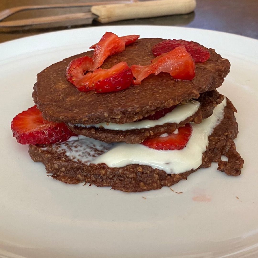 Tortitas de cacao 100% y plátano