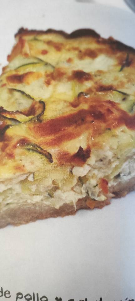 Quiche de pollo y calabacín keto 