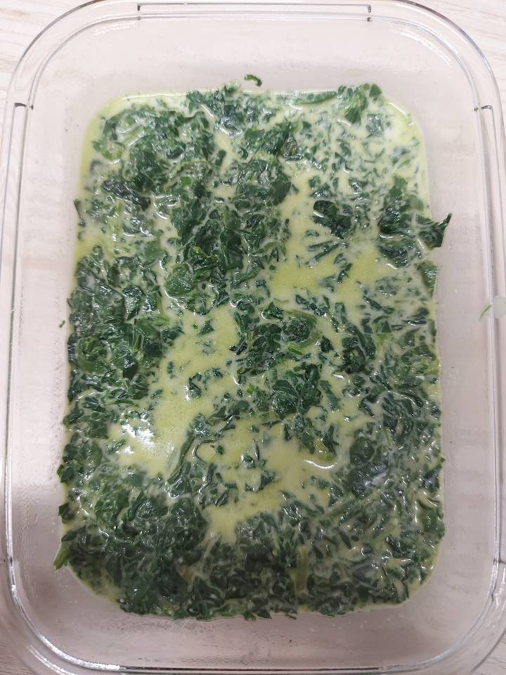 Espinacas con queso keto Espinacas con queso keto