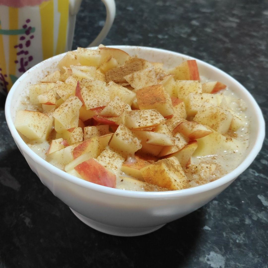 Porridge de manzana con canela Porridge de manzana con canela