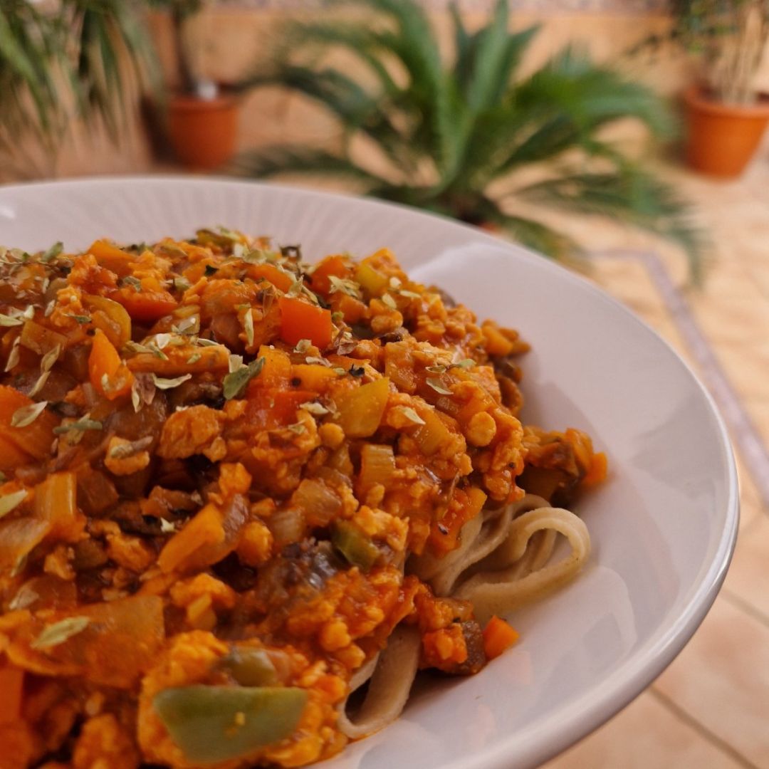 Pasta con boloñesa