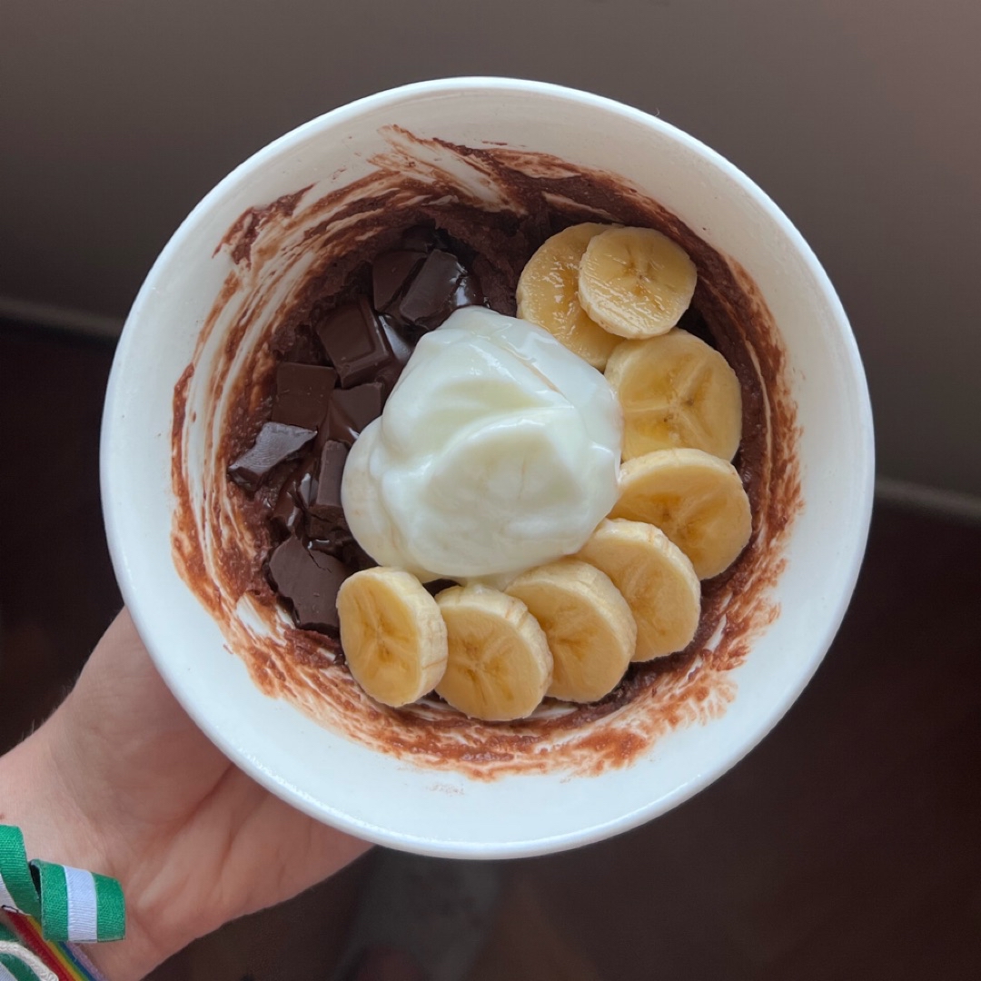 oatmeal de chocolate plátano y yogur oatmeal de chocolate plátano y yogur
