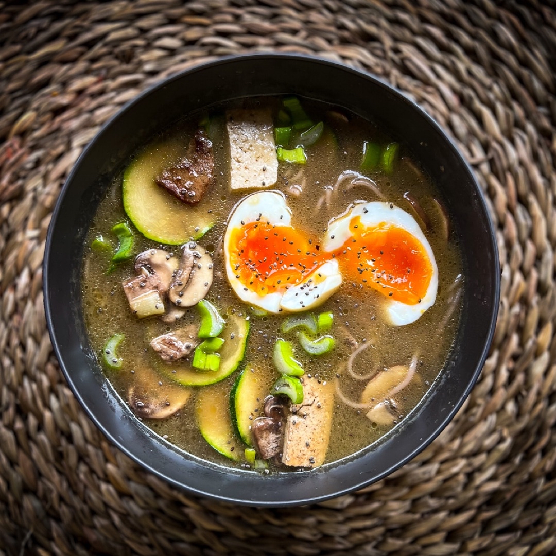 🍜Ramen con ternera y tofu  Paso 7
