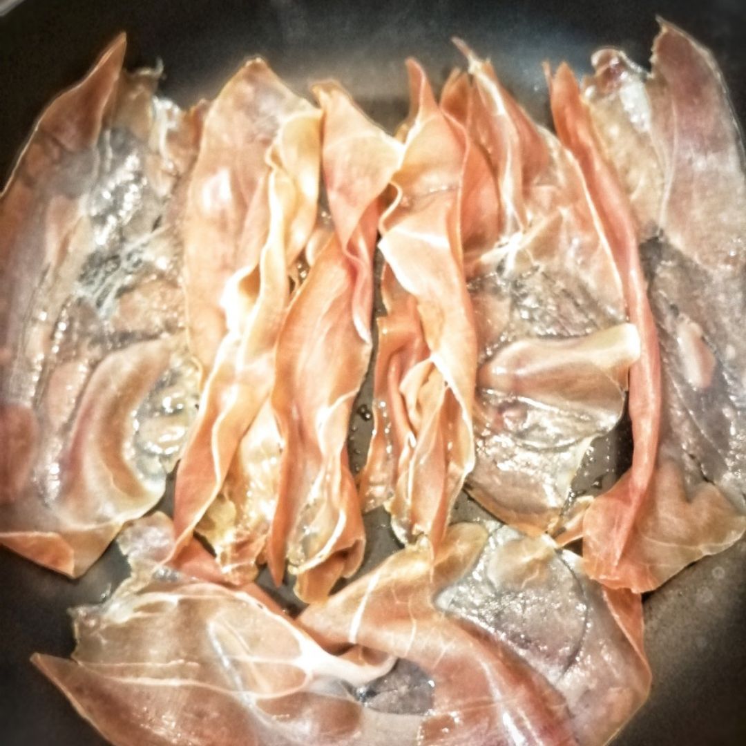 Huevos rotos con jamón Paso 2 Huevos rotos con jamón Paso 2