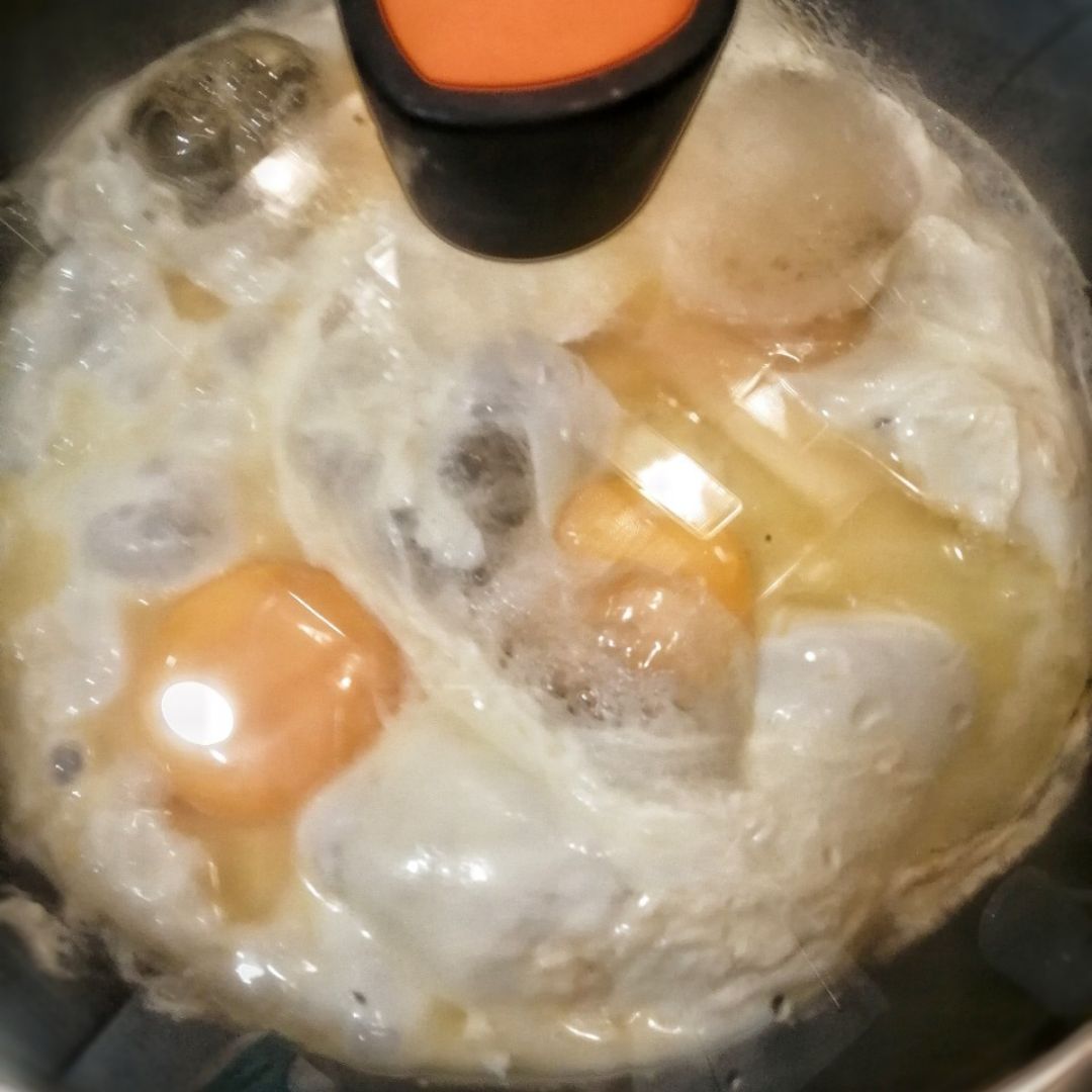Huevos rotos con jamón Paso 4 Huevos rotos con jamón Paso 4