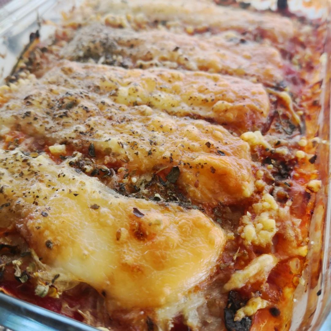 Lasaña de zanahoria y pollo Lasaña de zanahoria y pollo
