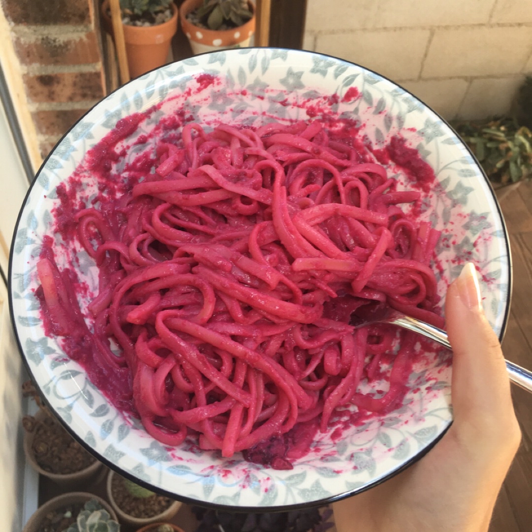 Pasta a la remolacha 🤌💜