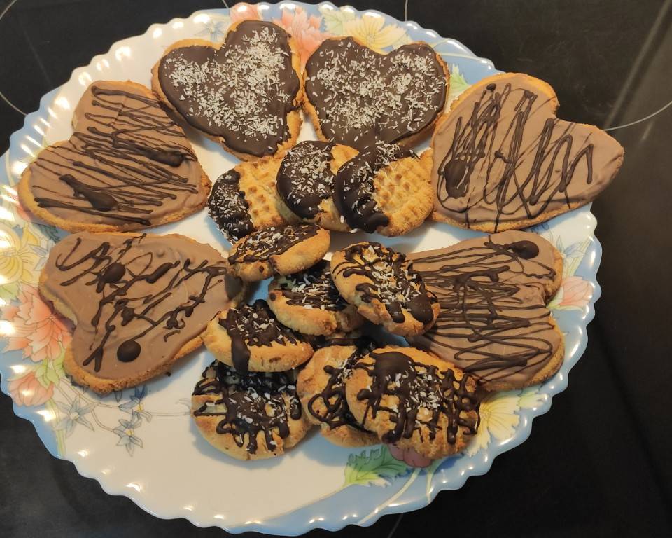 Palmeritas/ Galletas de chocolate Palmeritas/ Galletas de chocolate