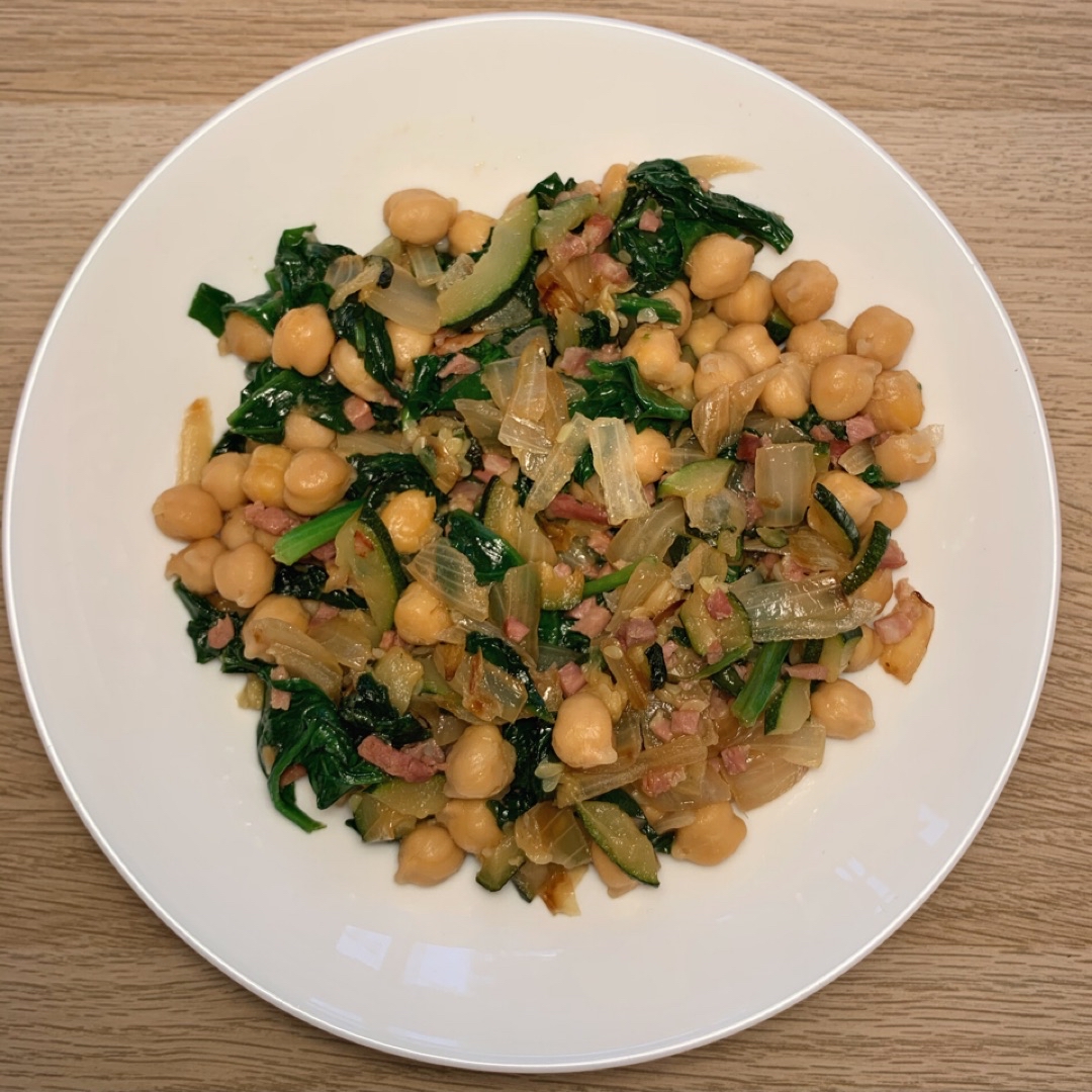 Garbanzos con espinacas y jamón Paso 5 Garbanzos con espinacas y jamón Paso 5