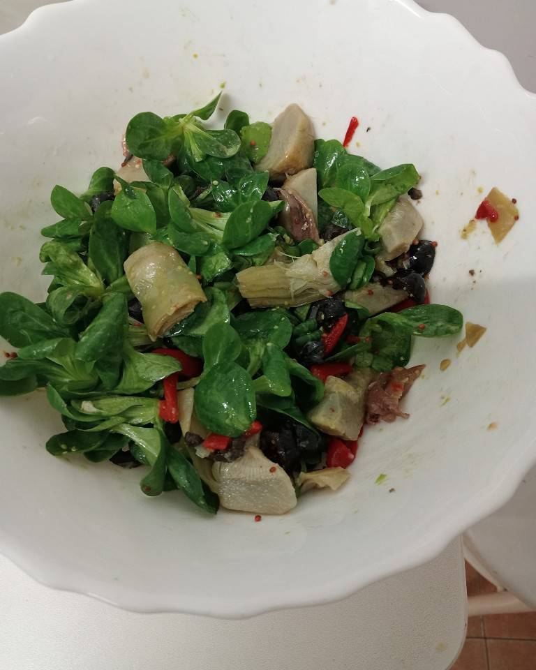 Ensalada templada de alcachofas Ensalada templada de alcachofas