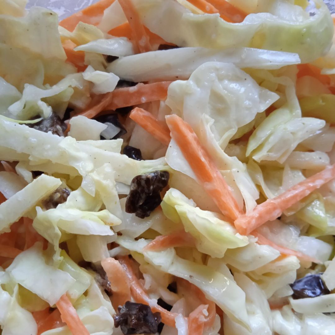 Ensalada americana con pasas 🥬🍎🥕 Ensalada americana con pasas 🥬🍎🥕