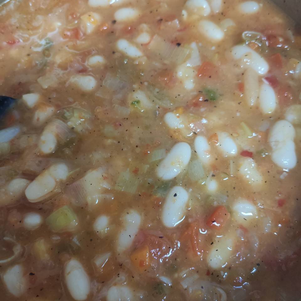 Alubias blancas con verduras Alubias blancas con verduras