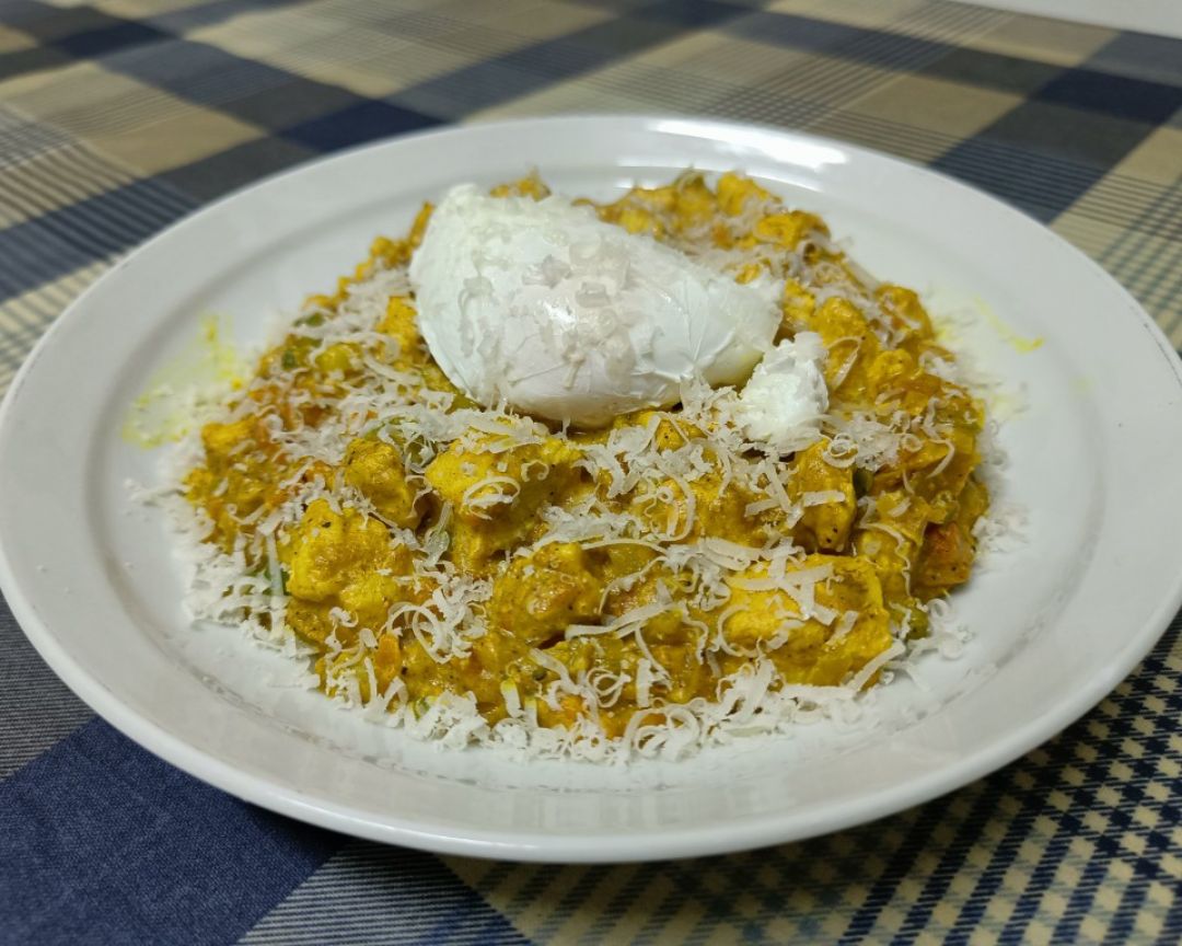 Cena improvisada de verduras y pollo Cena improvisada de verduras y pollo