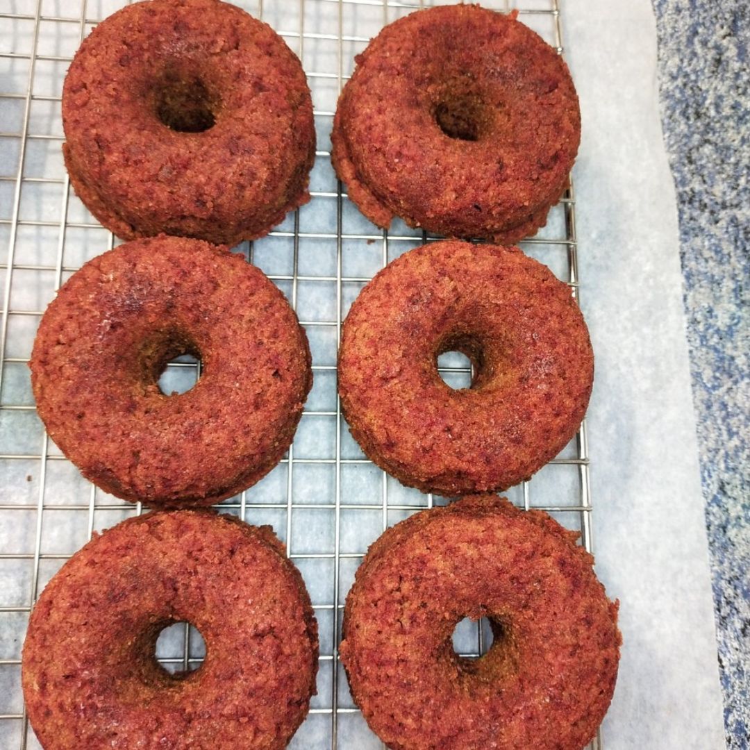 Donuts de remolacha  Paso 8