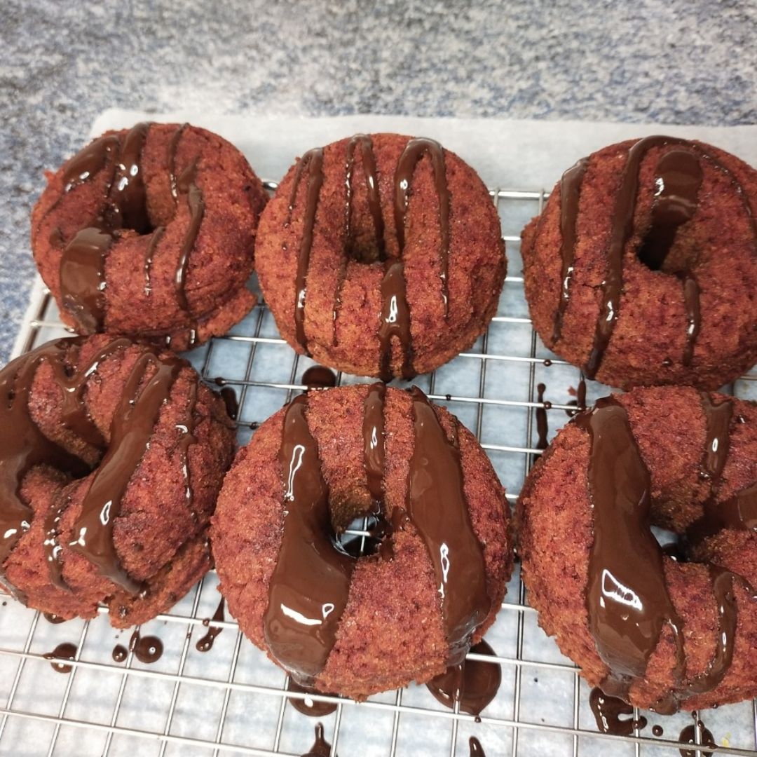 Donuts de remolacha  Paso 9
