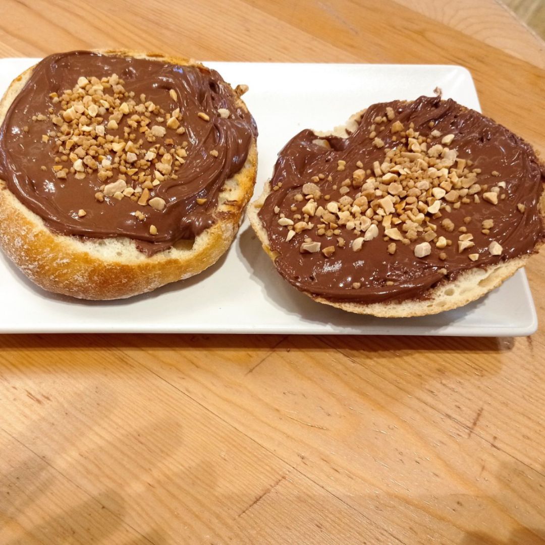 Tostas de "Nocilla" realfood Tostas de "Nocilla" realfood
