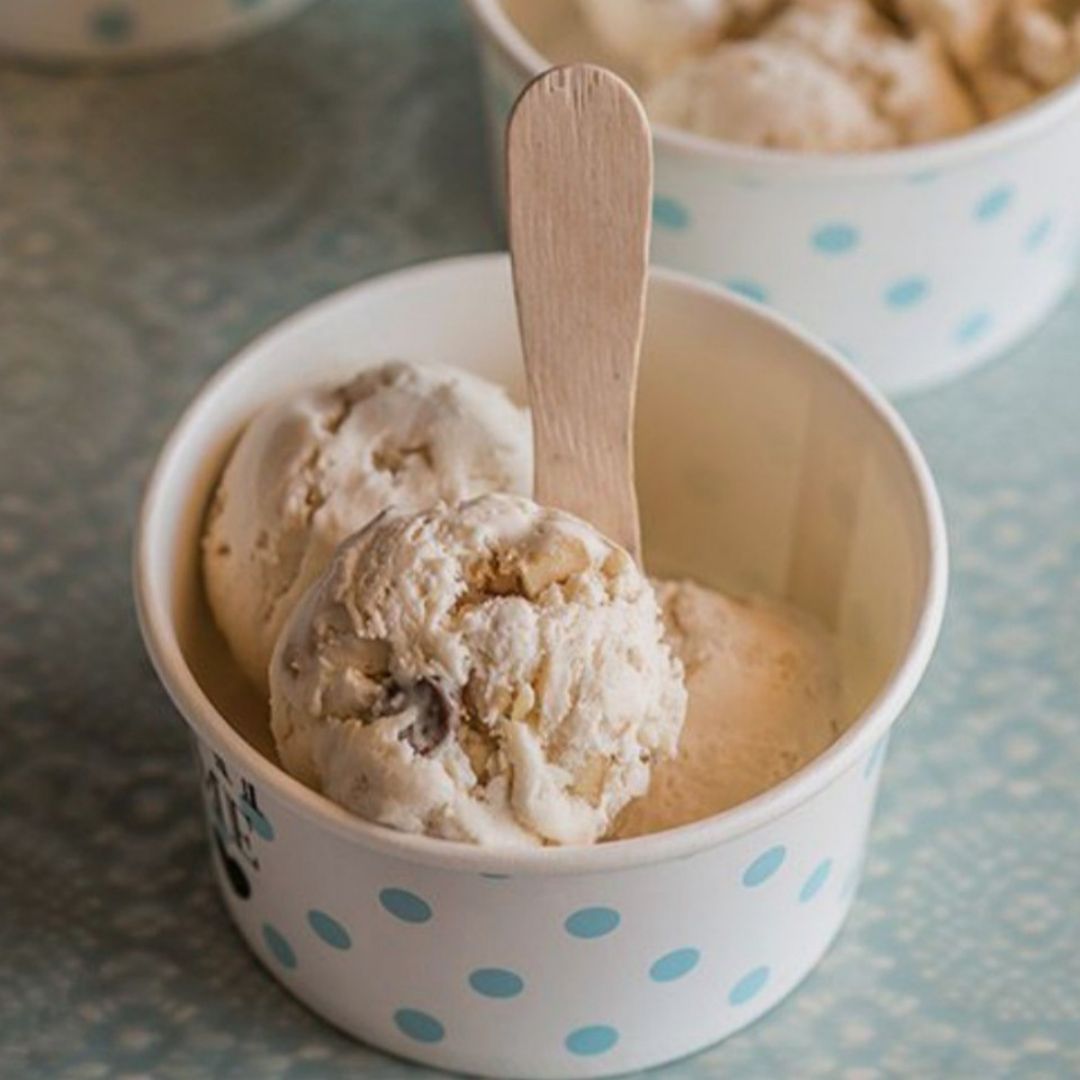 Helado de plátano. Helado de plátano.