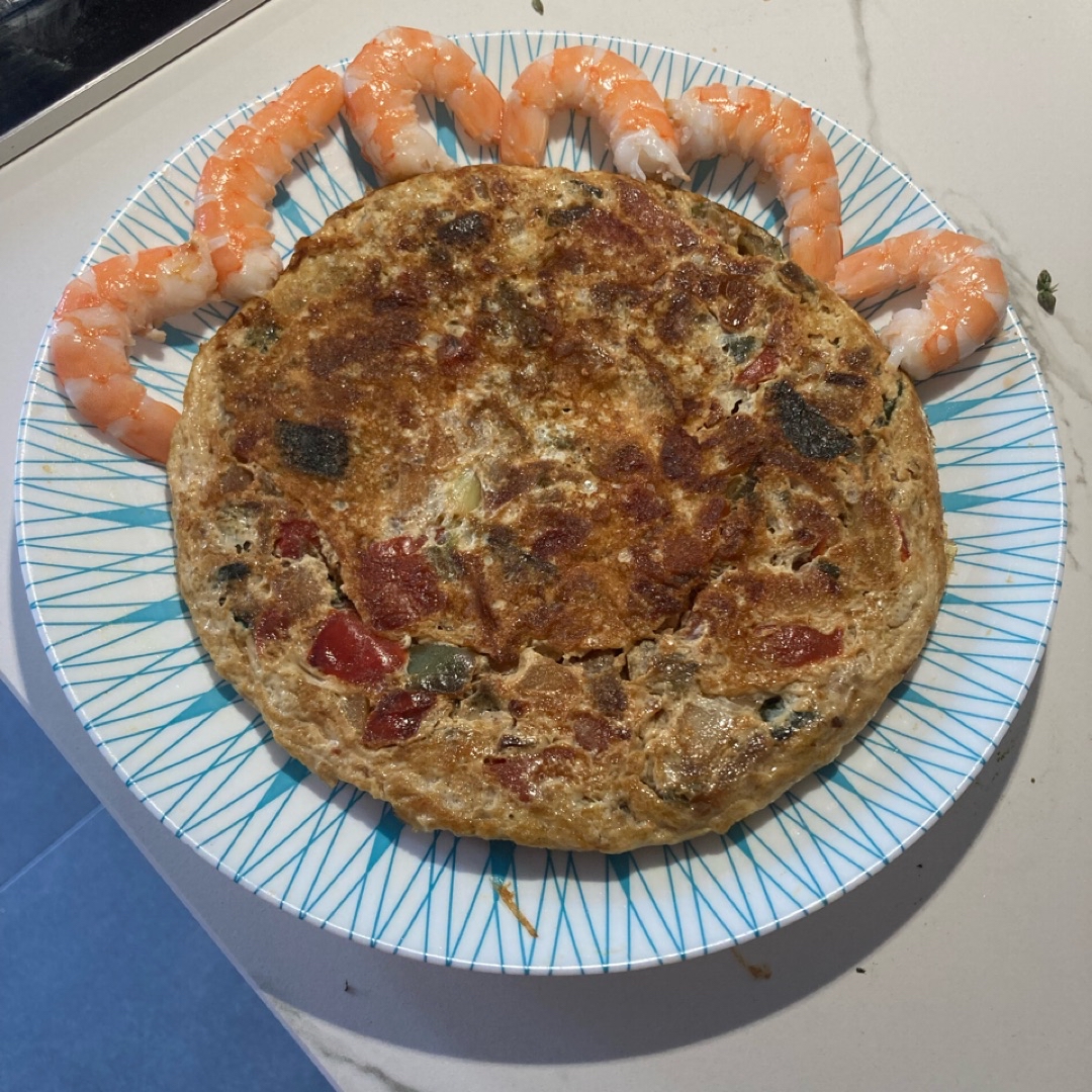 Tortilla De Jardinera de veruras Tortilla De Jardinera de veruras