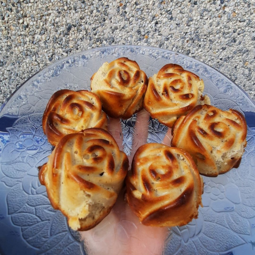 Magdalenas con 3 ingredientes Magdalenas con 3 ingredientes