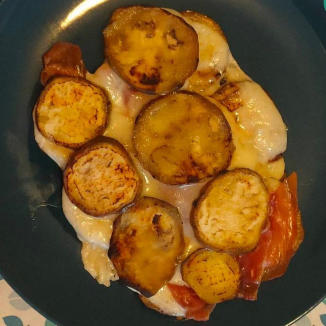Milhojas de berenjena Milhojas de berenjena