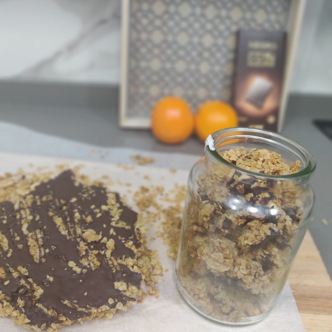 Granola de chocolate y naranja 🍫🍊 Granola de chocolate y naranja 🍫🍊