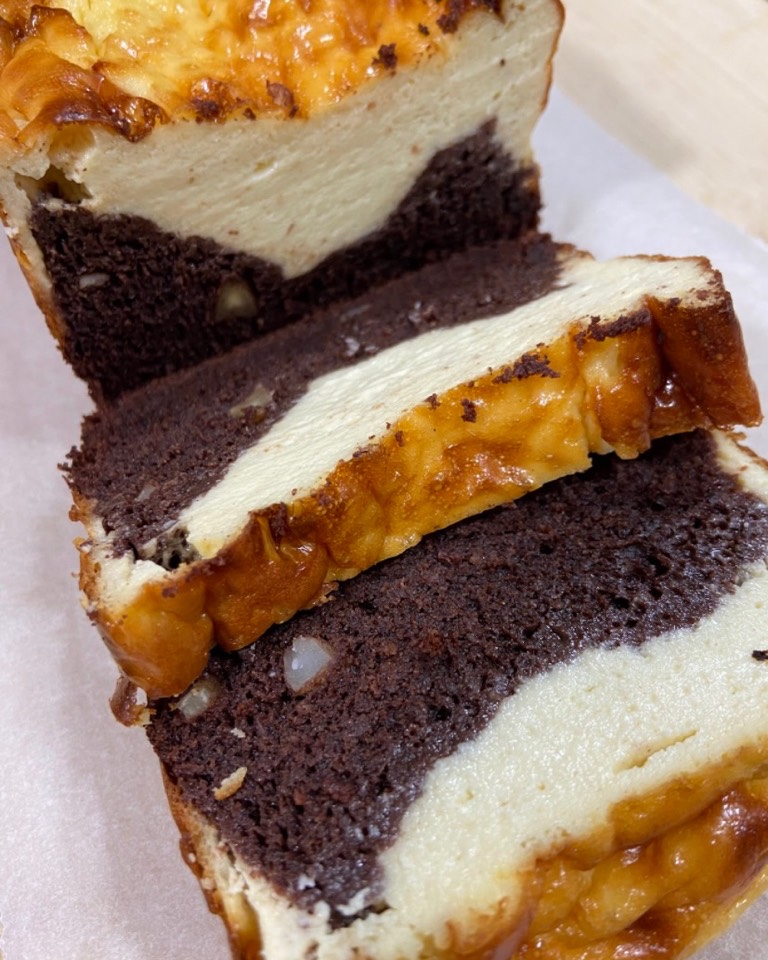 Brownie 🍫 + tarta de queso 🧀 