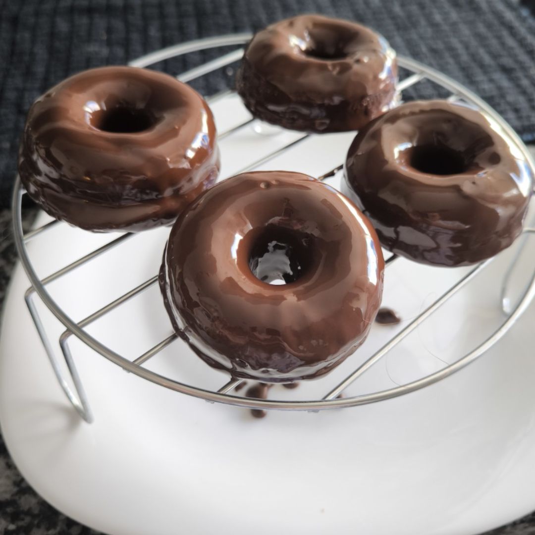 Donuts de chocolate "fitness" Paso 3 Donuts de chocolate "fitness" Paso 3